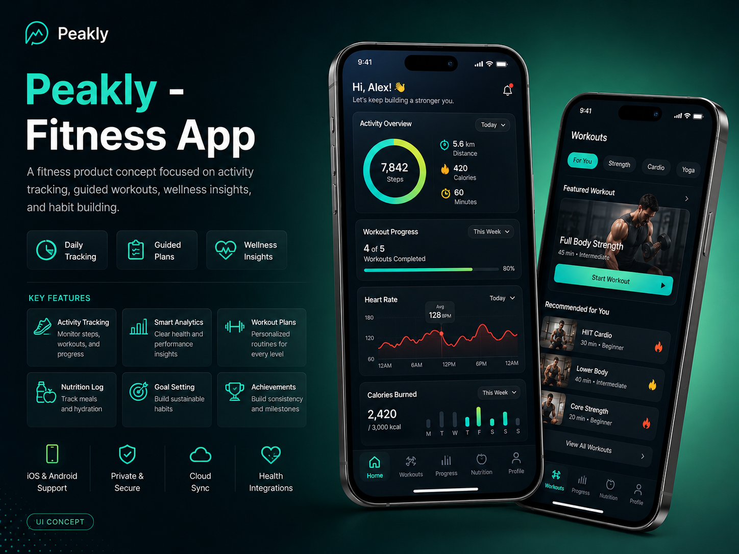 Peakly Fitness App